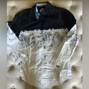 Horse Pattern Western Pearl Snap